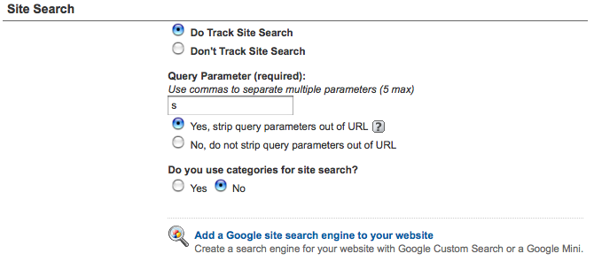 Google Analytics Do Track Site Search