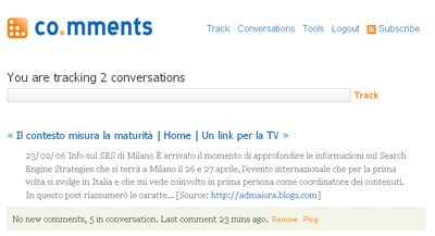 Comments Tracking