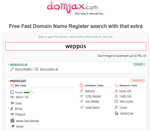 Domjax Screenshot