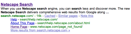 Netscape Sitelinks